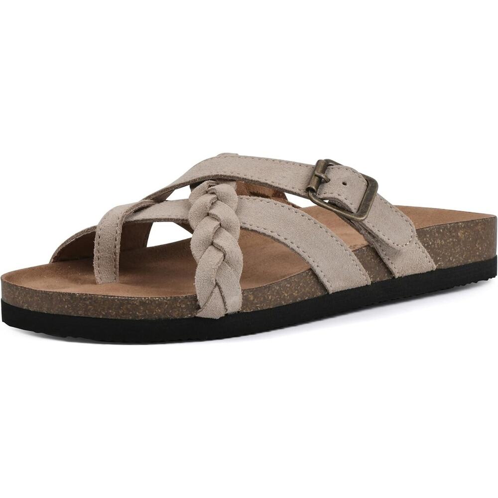 White Mountain Women's Hazy Shoes Sandals, Sandal Wood Size 7M